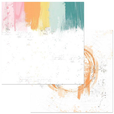 49 and Market Spectrum Sherbet Double-Sided Cardstock 12"X12" Painted Foundations- Painted