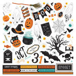 Photoplay Fright Night Stickers 12"X12" Elements