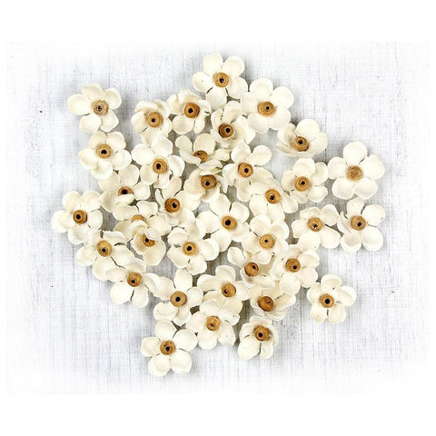 Little Birdie - Beaded Blooms 50/Pkg Moon Light