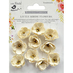 Little Birdie - Embossed Daisies 10/Pkg Moon Light