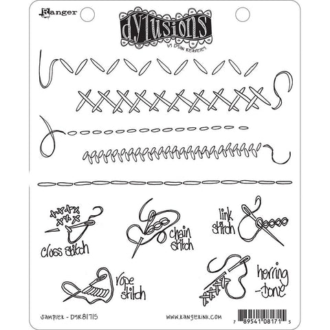 S25 Dyan Reaveley's Dylusions Cling Stamp Sampler