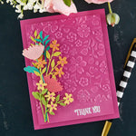Spellbinders 3D Embossing Folder 5.5"x8.5" Flower Frenzy -Floral Reflection