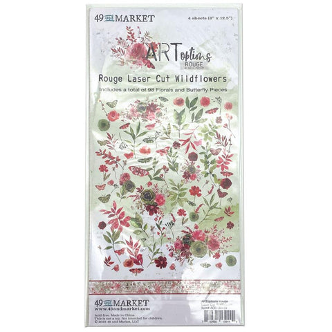 49 and Market - ARToptions Rouge Laser Cut Outs Wildflowers