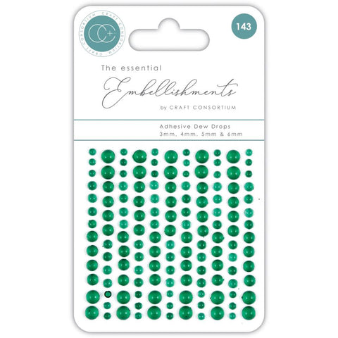 Craft Consortium Essential Adhesive Dew Drops 143/Pkg green