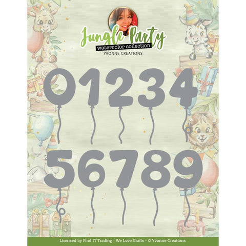 Find It Trading Yvonne Creations Die Jungle Numbers, Jungle Party