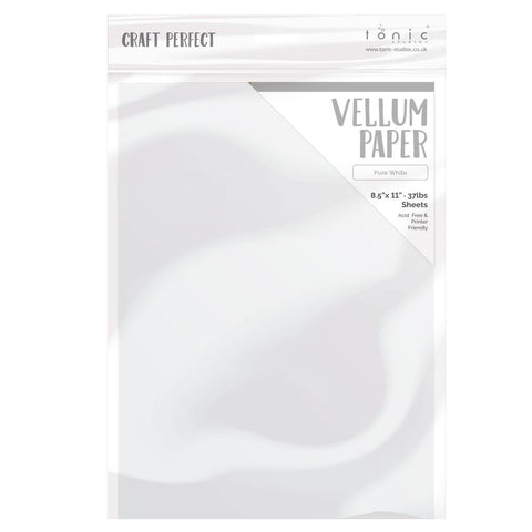 Craft Perfect Vellum Paper 8.5"X11" 10/Pkg Pure White