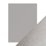 Craft Perfect Pearlescent Cardstock 8.5"X11" 5/Pkg Luna silver