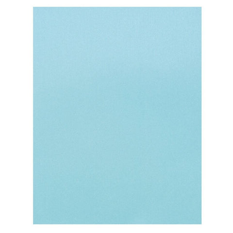 Craft Perfect Pearlescent Cardstock 8.5"X11" 5/Pkg Caribbean Sea