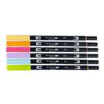 Tombow Dual Brush Markers 6/Pkg Yay Sorbet