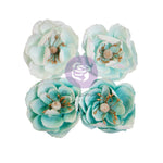 Prima Marketing Paper Flowers 4/Pkg Postcards From Paradise - Soft Breeze