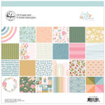 S50 Pinkfresh Studio Double-Sided Paper Pack 12"X12" 12/Pkg Lovely Blooms, 12 Designs/1 Each