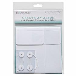 49 And Market Create-An-Album Waterfall Enclosure Set 4"X6" White