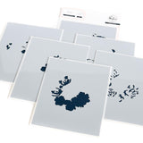 Pinkfresh Studio Stencils 4.25"X5.25" 6/Pkg Handpicked Flowers