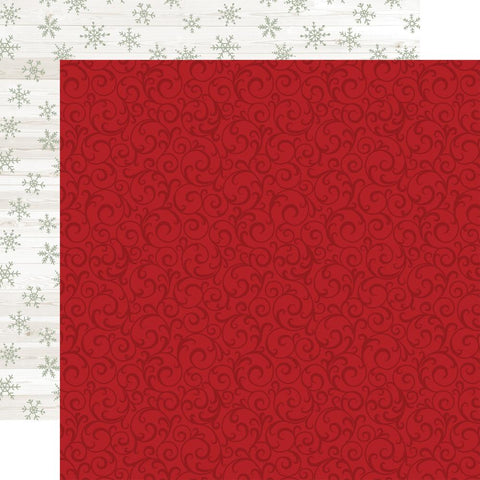 Echo Park Paper Christmas Time Double-Sided Cardstock 12"X12" Santa Swirl