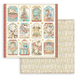 Stamperia Double-Sided Paper Pad 12"X12" 10/Pkg Christmas Greetings