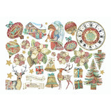 Stamperia Cardstock Ephemera Paper Cut Outs Christmas Greetings