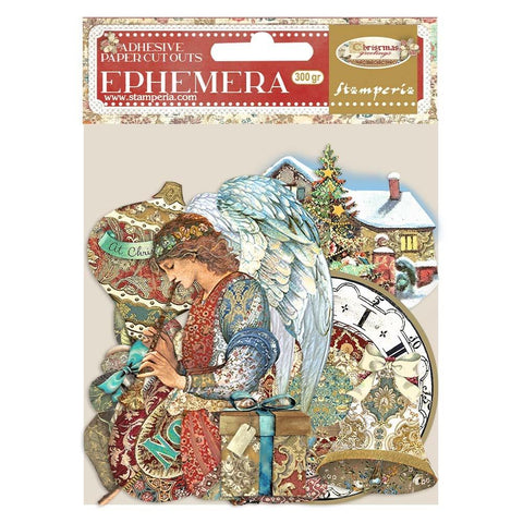 Stamperia Cardstock Ephemera Paper Cut Outs Christmas Greetings