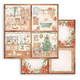 Stamperia Double-Sided Paper Pad 8"X8" 10/Pkg All Around Christmas