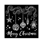 Stamperia Stencil 7"X7" Merry Christmas Bells