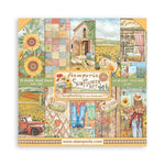 Stamperia Double-Sided Paper Pad 12"X12" 10/Pkg Sunflower Art