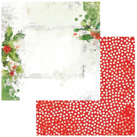 49 and Market Christmas Spectacular Double-Sided Cardstock 12"X12" Hidden Holly