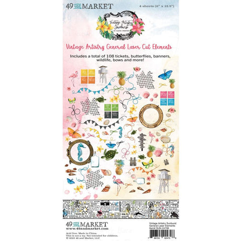 49 And Market Mini Laser Cut Outs Vintage Artistry Sunburst