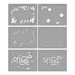 Spellbinders Stencils From The Layered Christmas Stencils Noel Foliage