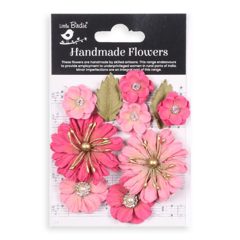 Little Birdie - Liora Paper Flowers 10/Pkg Precious Pink