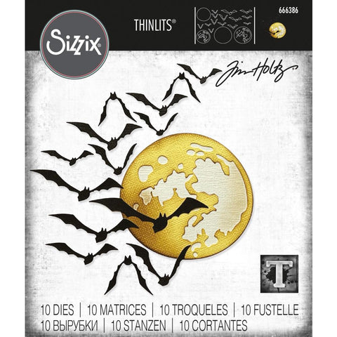 Sizzix Thinlits Dies By Tim Holtz 10/Pkg Moonlight