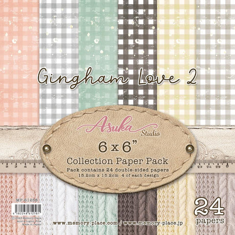 Asuka Studio Double-Sided Paper Pack 6"X6" 24/Pkg - Gingham Love 2
