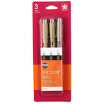 Pigma Micron Pens Assorted 3/Pkg Black