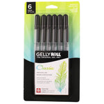 Sakura Gelly Roll Fine Point Pens 6/Pkg Black