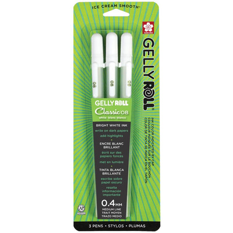 Sakura Gelly Roll Medium Point Pens 3/Pkg
