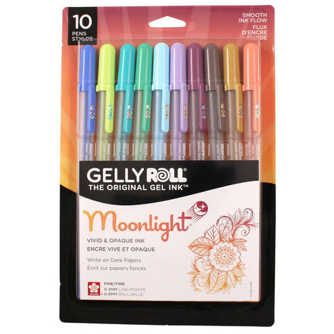 Sakura - Gelly Roll Moonlight Fine Point Pens 10/Pkg - vintage colors