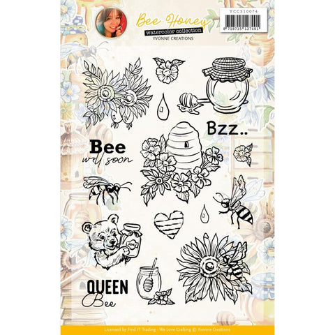 Find It Trading Yvonne Creations Clear Stamps Bee Honey