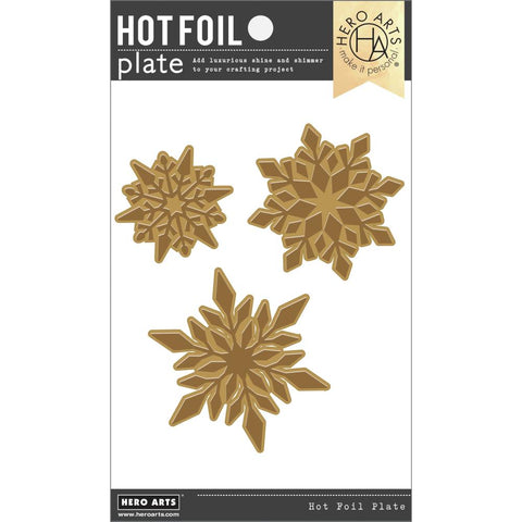 Hero Arts Hot Foil Plate - Three Snowflakes