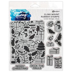 Simon Hurley create. Cling Stamp 6"X6" Winter Things