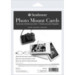Strathmore Cards & Envelopes 5"X6.875" 6/Pkg White Photo Mount W/Emboss Frame