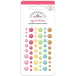 Doodlebug Sprinkles Adhesive Enamel Dots 45/Pkg Gingerbread Kisses Assortment