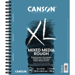Canson XL Rough Mixed Media Paper Pad 9"X12" 50 Sheets