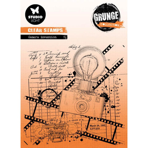 Studio Light Grunge Clear Stamps Nr. 514, Camera Invention