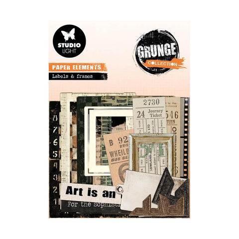 Studio Light Grunge Paper Elements Nr. 05, Tickets, Labels & Frames