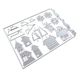 Elizabeth Craft Metal Die Snow village