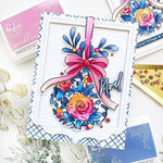 Pinkfresh Studio Clear Stamp Set 4"X6" Floral Bauble