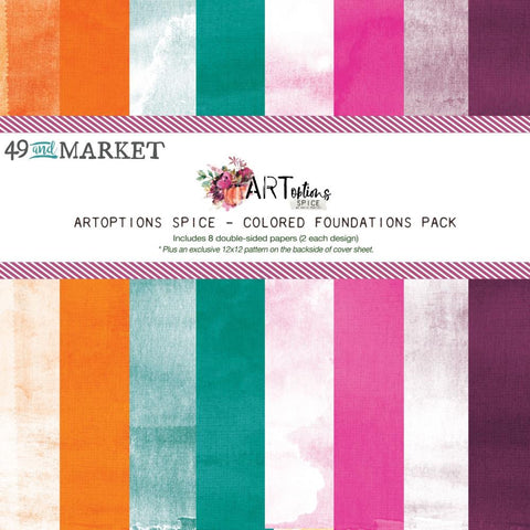 49 And Market Collection Pack 12"X12" ARToptions Spice Colored Foundations