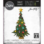 Sizzix Thinlits Dies By Tim Holtz 14/Pkg Trim A Tree Colorize