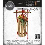 Sizzix Thinlits Dies By Tim Holtz 12/Pkg Vintage Sled