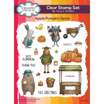 Creative Expressions Jane's Doodles Clear Stamp Set 8"X6" Apple Pumpkin Spice