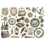 Stamperia Die-Cuts - Songs Of The Sea - Ship And Treasures