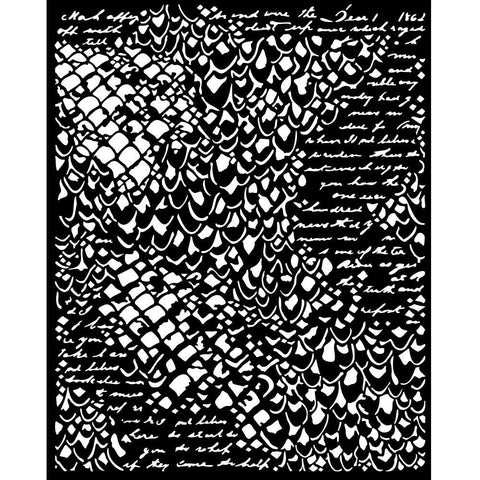 Stamperia Stencil 7.87"X9.84" - Songs Of The Sea - Mermaid Scales